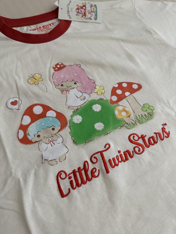 Hello Kitty And Friends Mushroom Girls Ringer Baby T-Shirt Plus Size