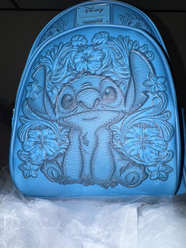 Loungefly Disney Lilo & Stitch Hibiscus Blue Mini Backpack 