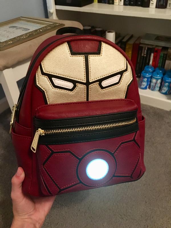 Iron Man Loungefly light up backpack! online Brand new!