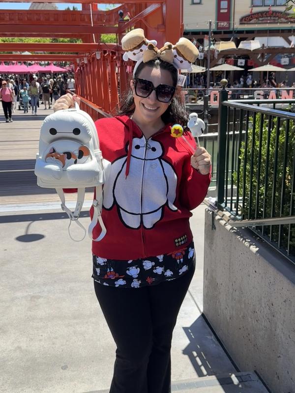 まとめ買いでお得 Women's Baymax 6 Hero Big Disney Knit Hoodie Zippered Clothing
