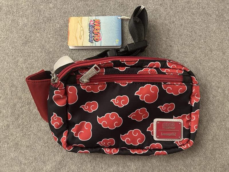 ★LOUNGEFLY★Naruto Akatsuki Crossbody Bag Naruto Shippuden Akatsuki Cloud Crossbody Bag - BoxLunch