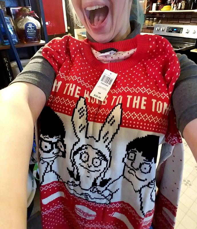 Costume Agent Bobs Burgers Louise Appreciate Your Lack of Sarcasm Christmas Sweater S