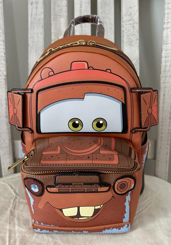 Loungefly Disney Pixar Cars Figural Mater Light Up Mini Backpack 2026. Loungefly Disney Pixar Cars Figural Mater Light-Up Mini  main image 2