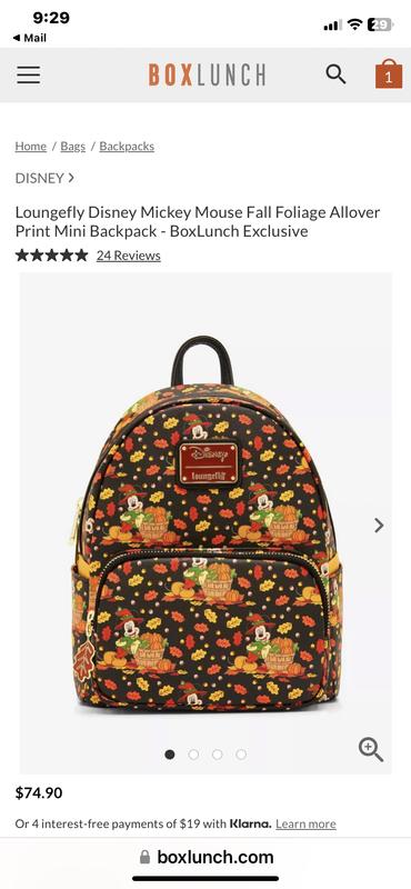 Boxlunch discount mickey backpack