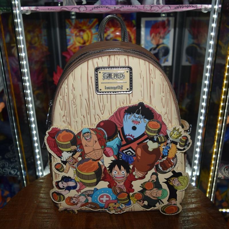 Loungefly One Piece Group Portrait Wood Grain Mini Backpack