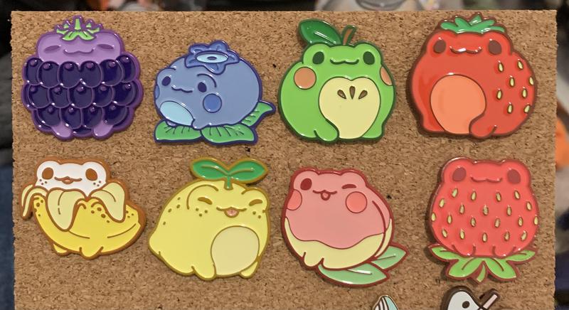 Zesty Lemon Froot Frog Pin