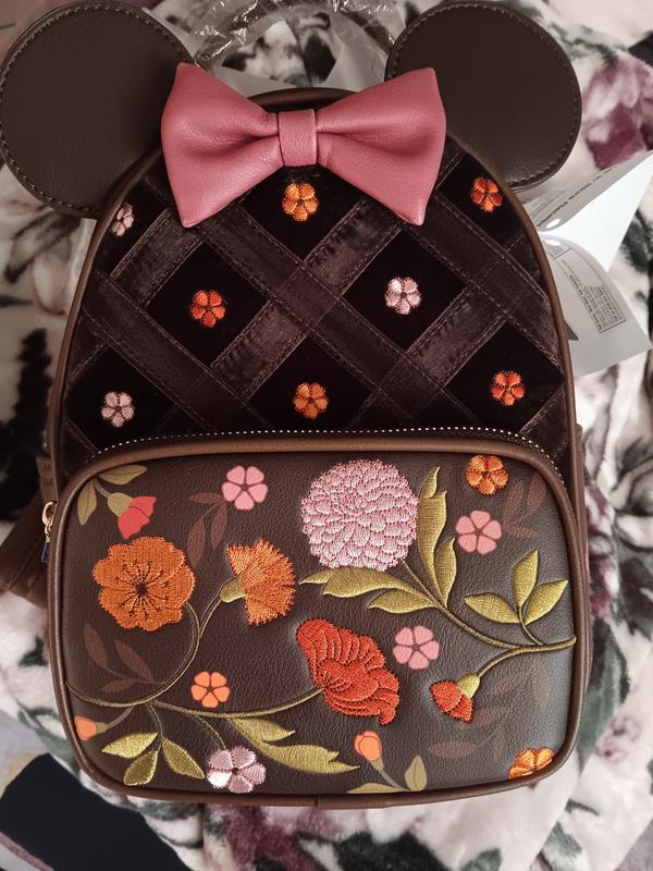 Disney Minnie Mouse Velvet Floral Interchangeable Ears Mini  display picture 2