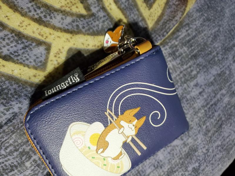 Loungefly corgi ramen noodle card wallet