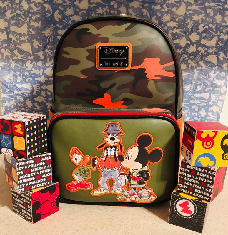 Loungefly Disney Mickey Donald Goofy Camo Street Mini Backpack Loungefly Disney Mickey Donald Goofy Camo Street Mini  main image 4