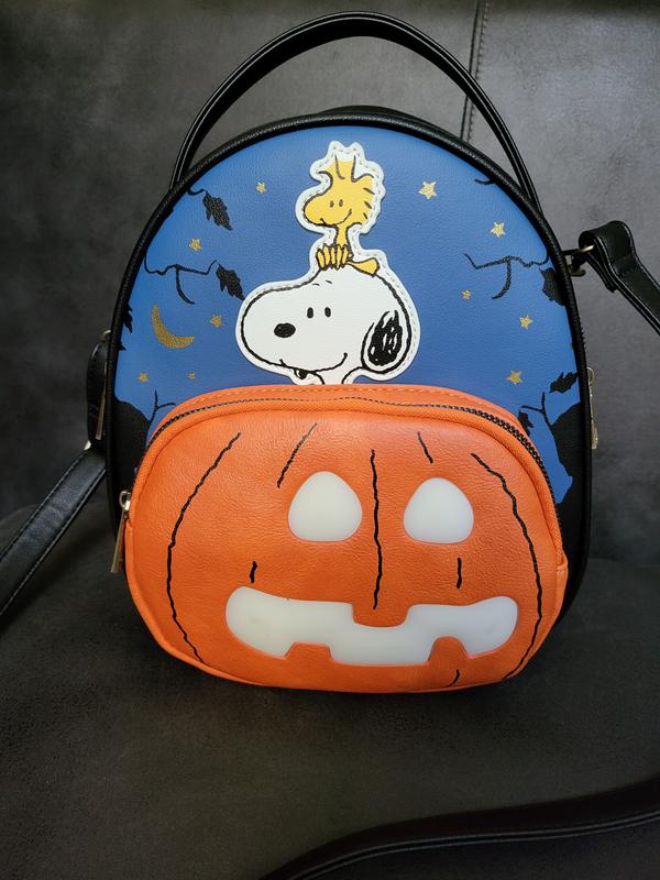 Snoopy Pumpkin top Halloween Bioworld Mini Backpack