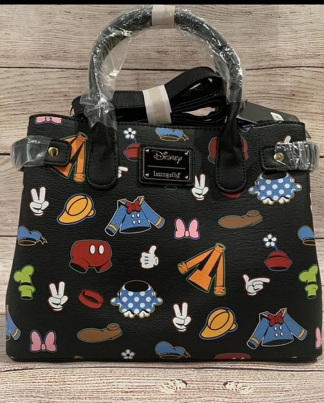 Loungefly Disney Mickey Mouse and Friends high quality Outfits Crossbody Bag