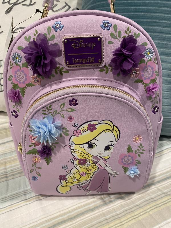 Loungefly Disney Tangled Chiffon Flowers Mini Backpack - BoxLunch Exclusive Loungefly Disney Tangled Chiffon Flowers Mini Backpack  main image 4