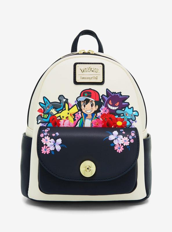 Loungefly Pokemon Ash & Pokemon Floral Mini Backpack - BoxLunch