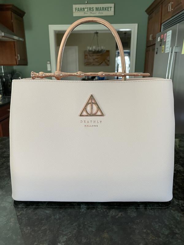 Deathly hallows white online purse