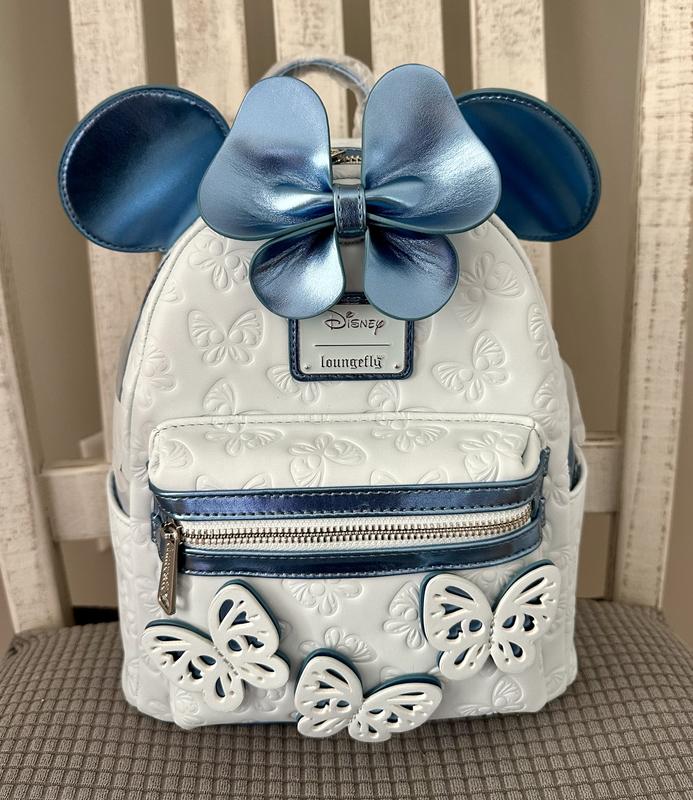 Loungefly Disney Minnie Mouse Blue Butterfly Mini Backpack  display picture 1