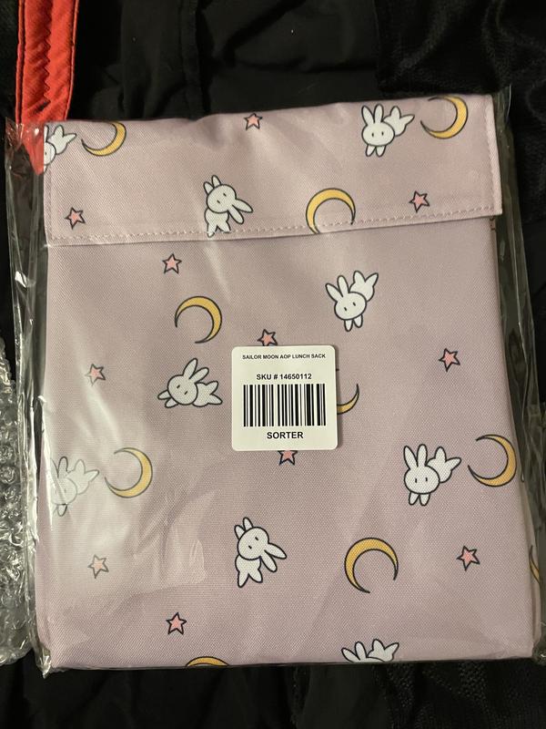 Sailor Moon Crescent Moons & Bunnies Allover Print Lunch Sack