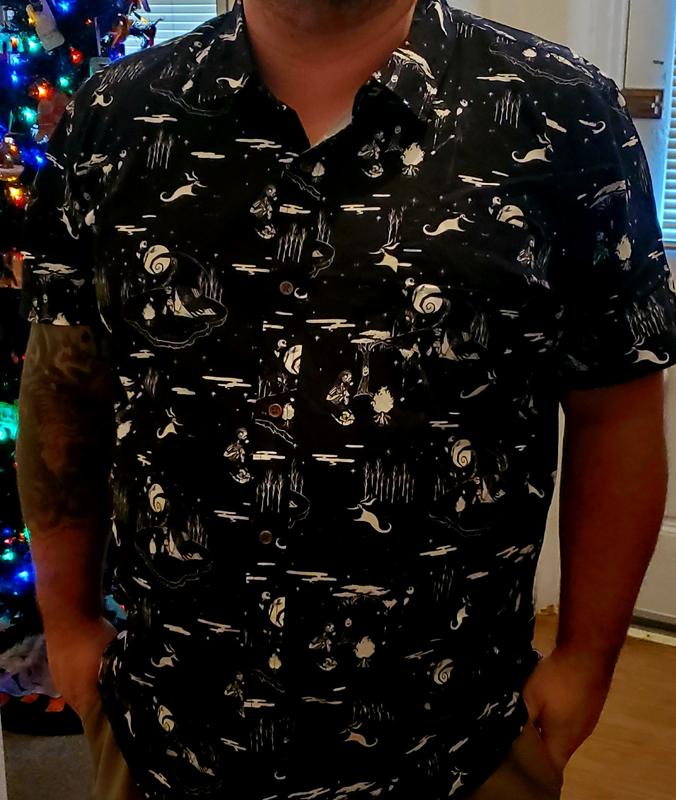 NEW Jack Skellington Button-Up Shirt at Disneyland Resort