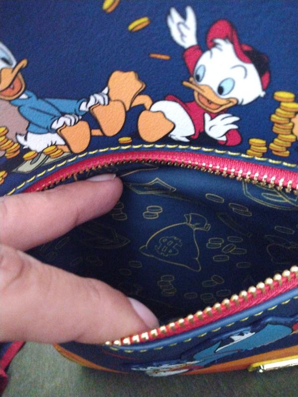 Disney DuckTales Blue Gold Coins Mini Backpack Loungefly DuckTales Gold Coins Backpack New | Mercari main image 3