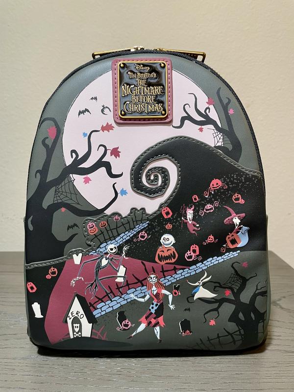 Loungefly Disney Nightmare Before Christmas Spiral Hill Mini Backpack Exclusive Loungefly Disney Nightmare Before Christmas Spiral Hill Mini  main image 2