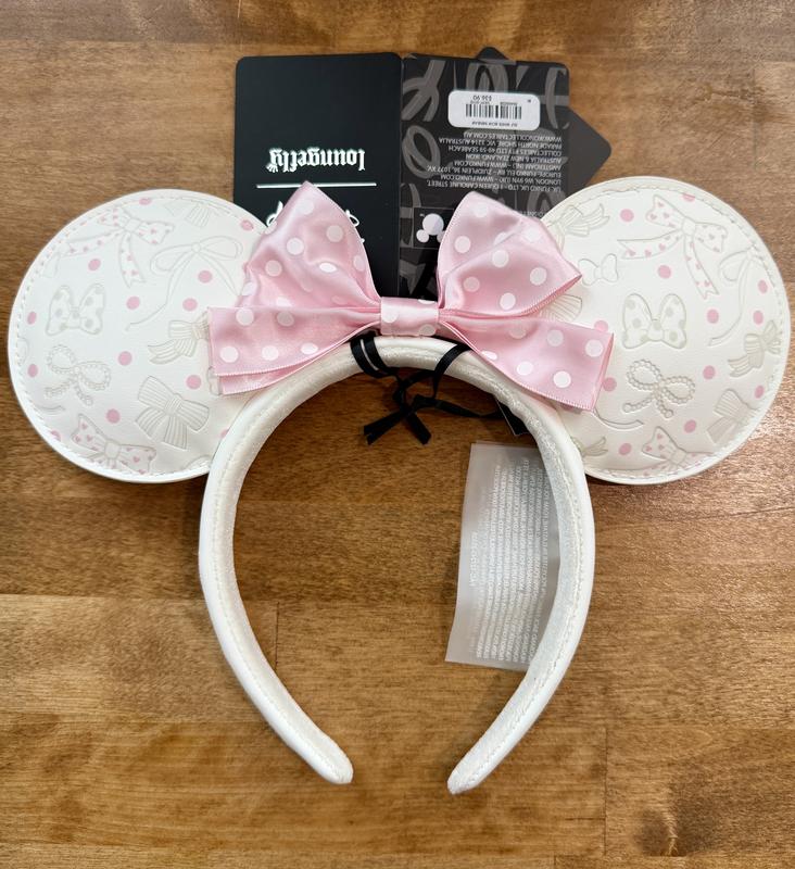 Loungefly Disney Minnie Mouse Polka Dot Bows White Ears  display picture 1