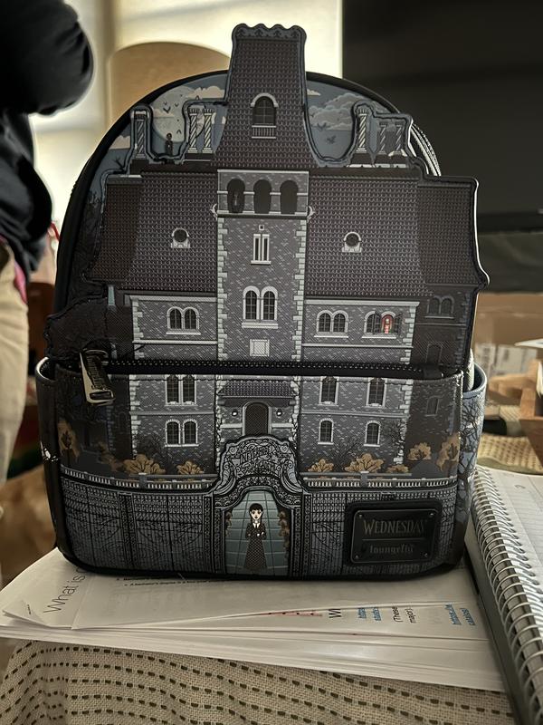 Loungefly Wednesday Nevermore Academy Figural Glow-in-the-Dark Mini Backpack  | BoxLunch