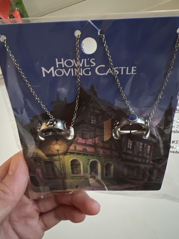 Braidless Howls Moving Castle Ring in Sterling Silver with Imitation B