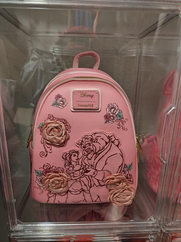 Loungefly Disney Beauty and the Beast Pink Roses Mini  display picture 3