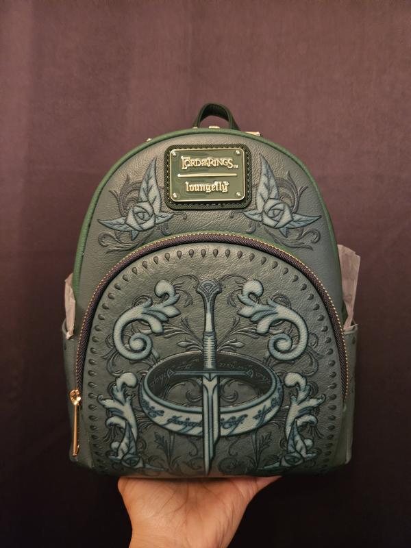 Loungefly The Lord of the Rings Green Icons Mini Backpack  display picture 1