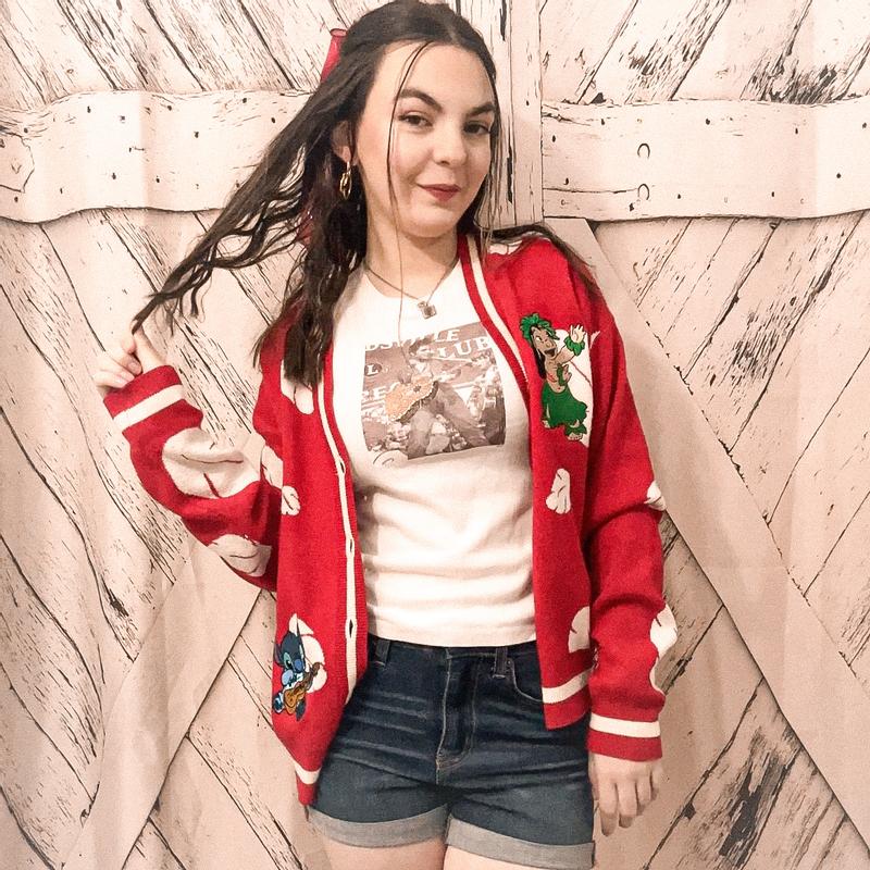 Disney Lilo & Stitch Women's Knit Cardigan - BoxLunch Exclusive