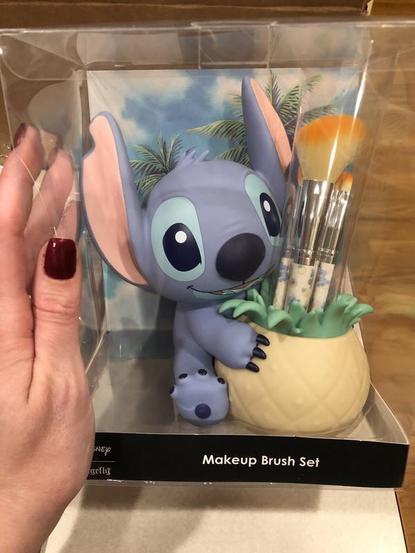 Loungefly Disney Lilo & Stitch pineapple makeup brush set holder