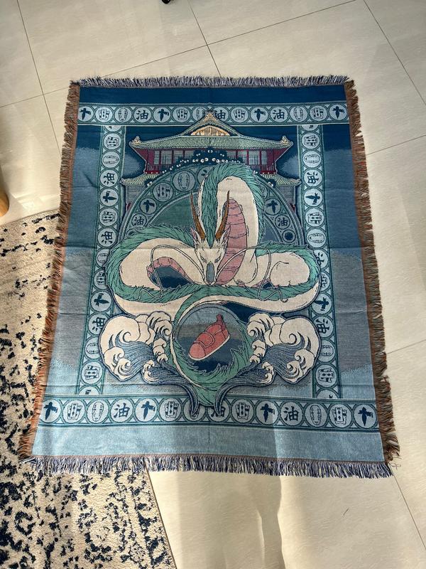 Spirited Away Haku Tapestry Throw popular