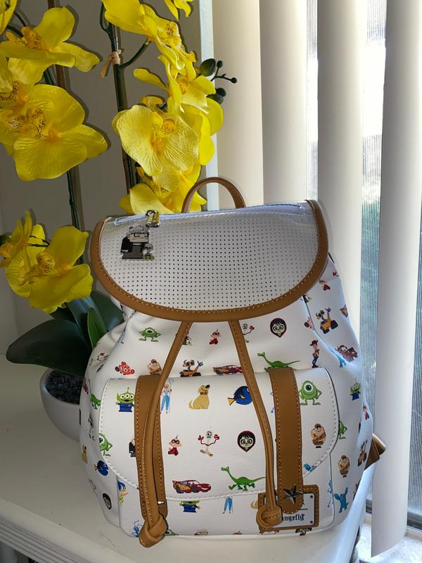 Loungefly Disney Pixar Character Allover Print Pin Collector Mini Rucksack BoxLunch Exclusive BoxLunch