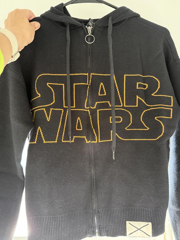 Star Wars Title Logo Women's Knit Zip Hoodie -- BoxLunch