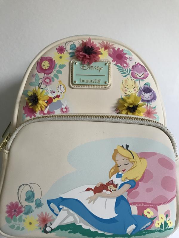 Loungefly newest Disney Alice Garden Flowers Pansies Mini Backpack