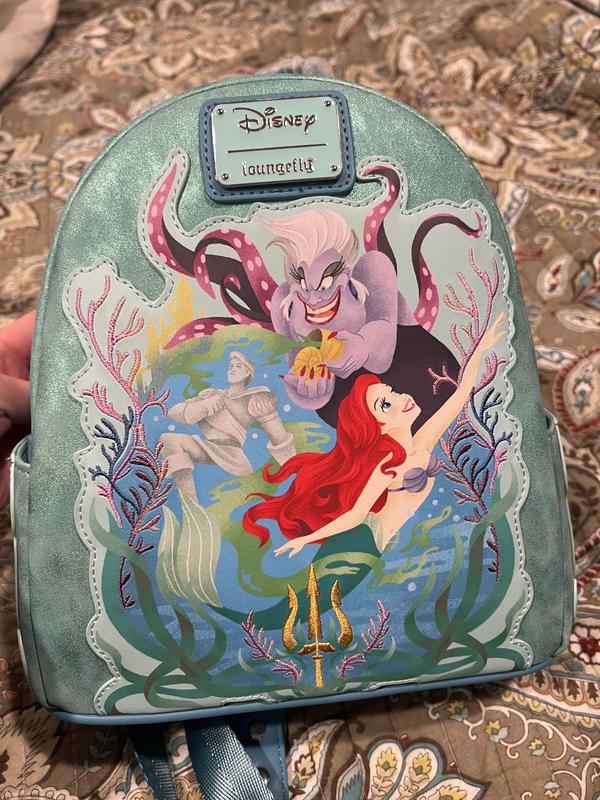 Loungefly Disney The Little Mermaid Glitter Portrait Mini Backpack