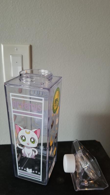 Sailor Moon Luna & Artemis Portrait Milk Carton Water Bottle