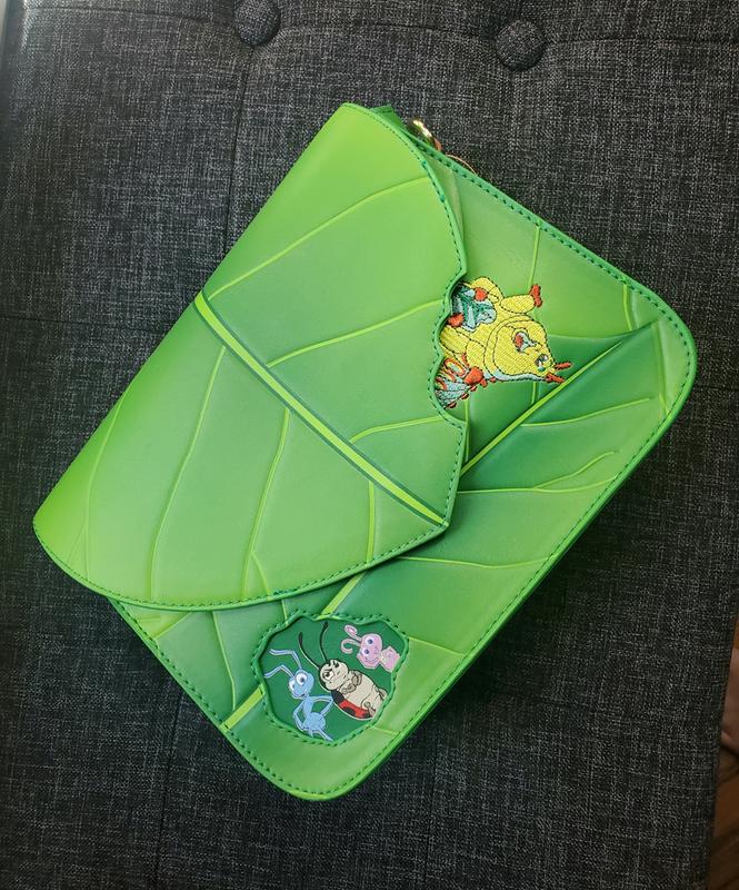 Loungefly Disney Pixar A Bug s Life Leaf Crossbody Bag BoxLunch