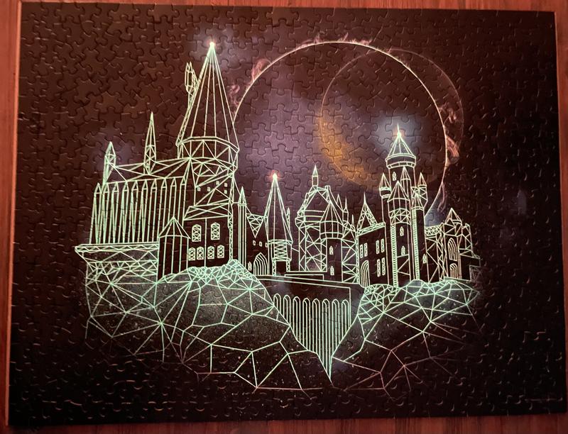 Harry Potter Hogwarts Castle Metal Bookends | Glow in The Dark Castle Design