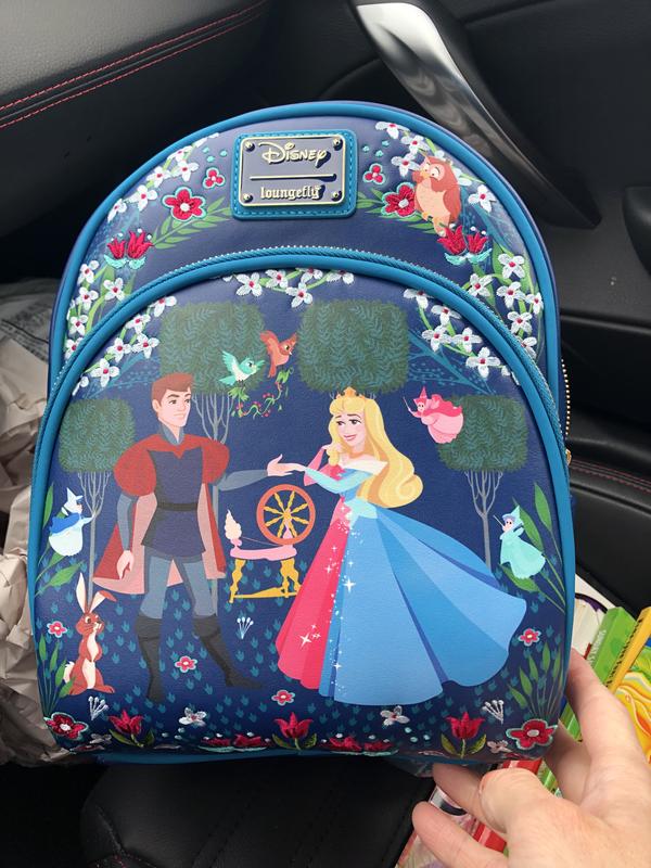Disney Store Flora, Fauna, And Merryweather Loungefly Floral Pink Blue Mini  Backpack – Sleeping Beauty