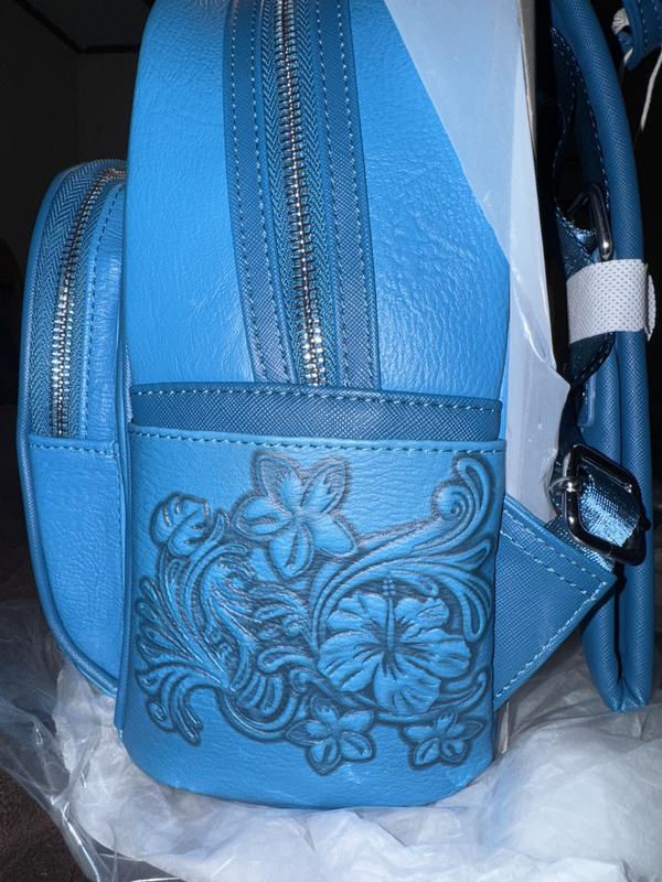 Loungefly Disney Lilo & Stitch Hibiscus Blue Mini Backpack  display picture 1