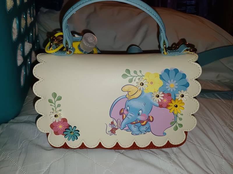 【Disney X loungefly】 ダンボ フローラル クロスボディバッグ Loungefly Disney Dumbo Floral Allover Print Crossbody Bag