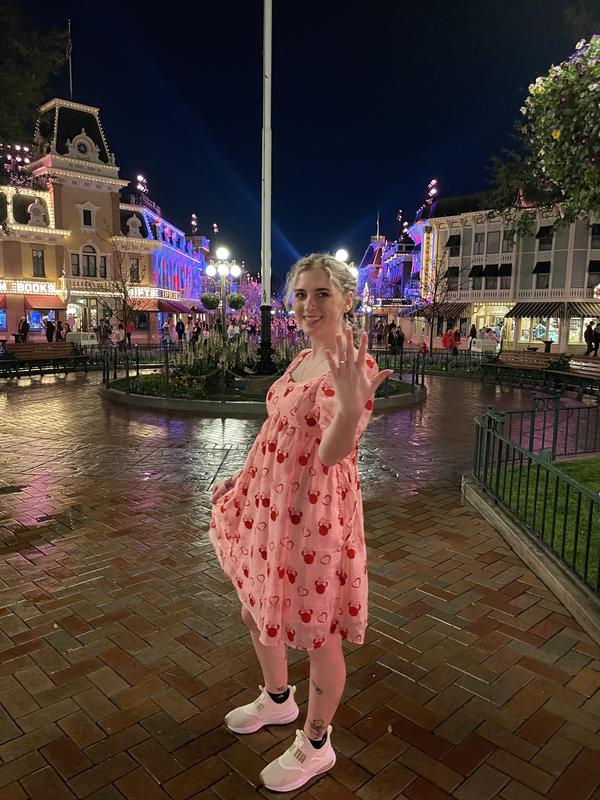 Disney Minnie Mouse Sweetheart Pink Puff-Sleeved Dress -- BoxLunch