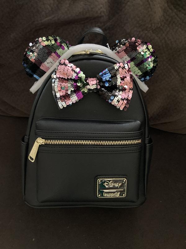Loungefly Disney Minnie Mouse Sequin Mini Backpack  display picture 3