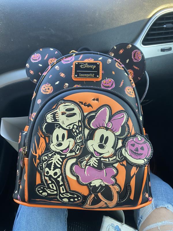 Deals Loungefly Exclusive Mickey Mouse Glow in the Dark Skeleton Mini Bag