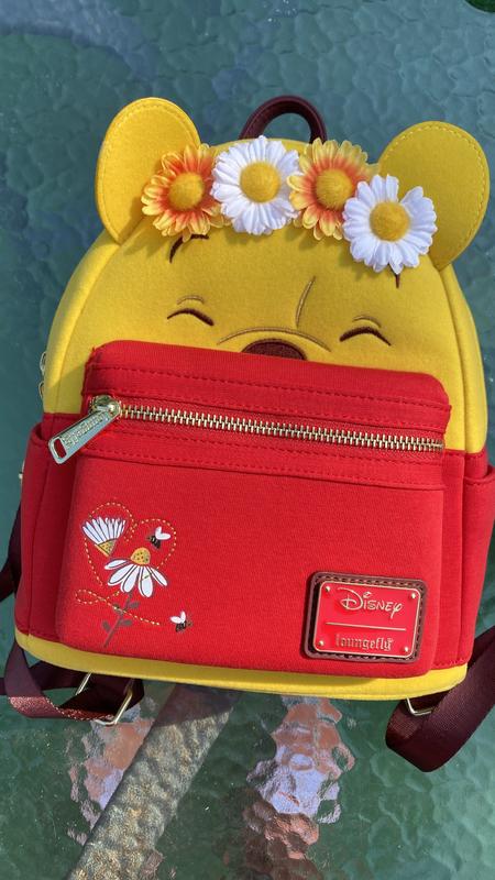 Disney Winnie the Pooh Floral Crown Flocked Mini purchases Backpack