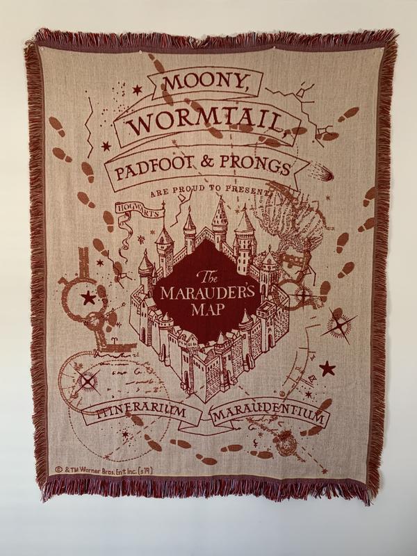 Harry Potter Marauder's Map Tapestry Throw Blanket - BoxLunch