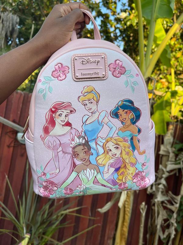 BNWT Loungefly Disney Princesses Dress  mini backpack. Gorgeous ! Loungefly Disney Princess Cinderella Mice Sewing Pink Dress  main image 3