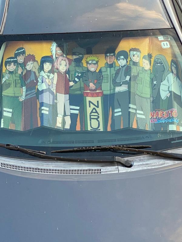 Just Funky Naruto Shippuden Characters Sunshade for Car Windshield | 58 x  28 Inches
