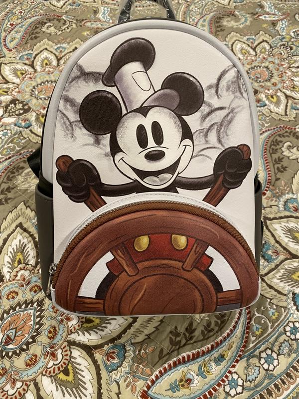 New Steamboat Willie Loungefly Backpack Arrives at the Disneyland