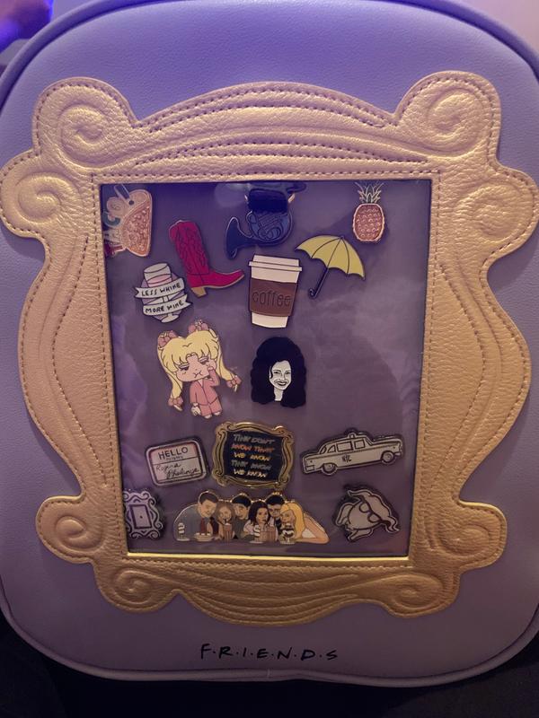Friends Pin Collector Mini Backpack BoxLunch‎ Exclusive Box Lunch Purple Frame New @loungefly Muppet Character Patches Mini Backpack  main image 4